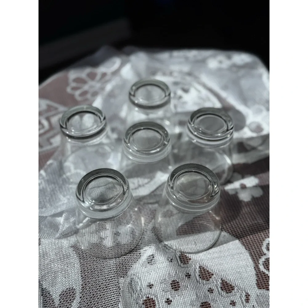 Set Of 6 Clear Glass Old Fashion Whiskey Tumbler Shooter Cocktail Glasses No Dmg